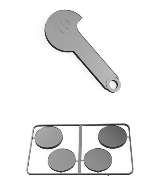 Žetony do košíku, bộ + khóa (klíč) - Image 1