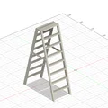 Thang gập cho WWE/AEW Action Figures (Folding Ladders) - Thumbnail 2