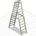 Thang gập cho WWE/AEW Action Figures (Folding Ladders) - Thumbnail 3