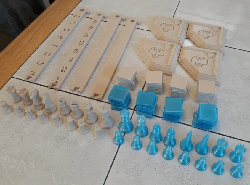 Bàn cờ Chess chi tiết (Chess Board detailed) - Image 2