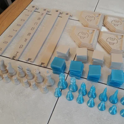 Bàn cờ Chess chi tiết (Chess Board detailed)