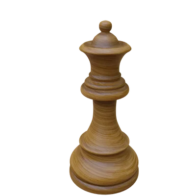 Mô hình quân cờ Hậu (Queen) chi tiết sắc nét cho in 3D