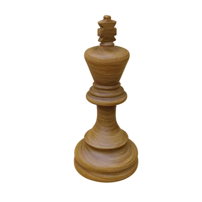 Mô hình 3D quân Vua (King) chi tiết - Thiết kế bàn cờ vua nghệ thuật