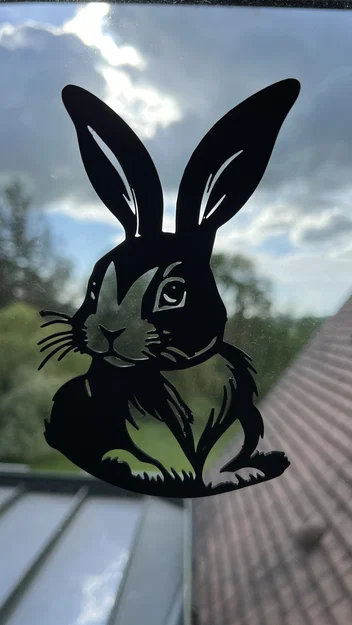 Mô hình tranh treo tường chú thỏ Rabbit Wall Art #2 cực đẹp - Image 1