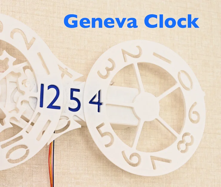 Digital Geneva Clock – Đồng hồ digital dùng cơ cấu Geneva - Image 1