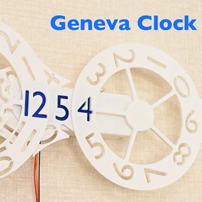 Digital Geneva Clock – Đồng hồ digital dùng cơ cấu Geneva
