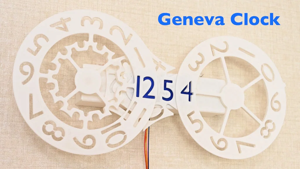 Digital Geneva Clock – Đồng hồ digital dùng cơ cấu Geneva - Image 2