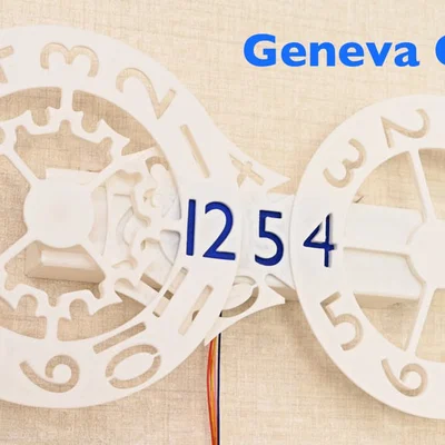 Digital Geneva Clock – Đồng hồ digital dùng cơ cấu Geneva