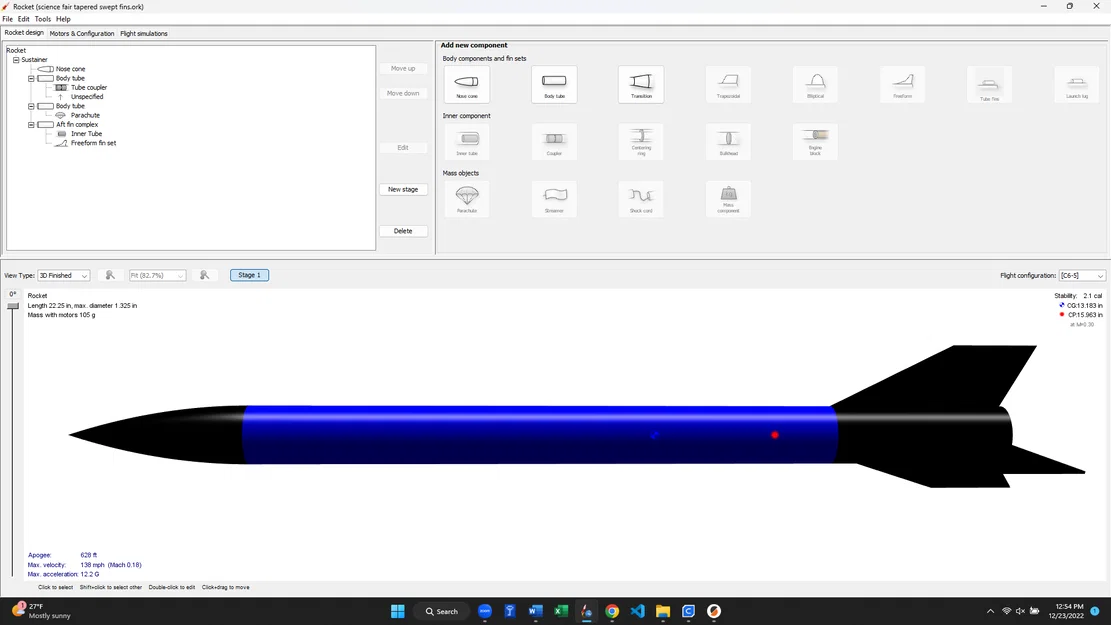 Bộ Kit Tên Lửa Mô Hình In 3D (3D Printable Model Rocket Kit) - Image 1