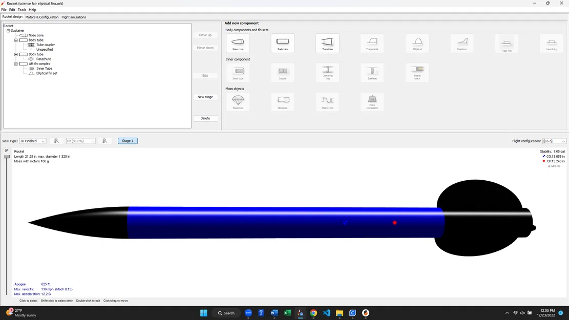 Bộ Kit Tên Lửa Mô Hình In 3D (3D Printable Model Rocket Kit) - Image 4