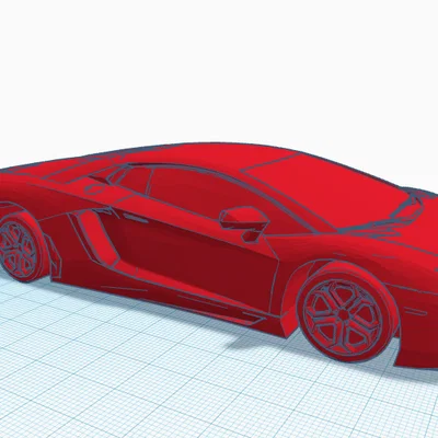 Mô hình xe Lamborghini 3D trang trí đẹp mắt