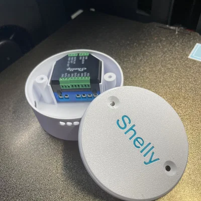 Hộp treo tường 3D bảo vệ Shelly 1 Plus Addon gọn gàng, thẩm mỹ