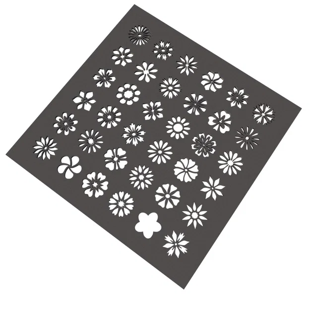 Stencil Hoa cho Bullet Journal - Image 2