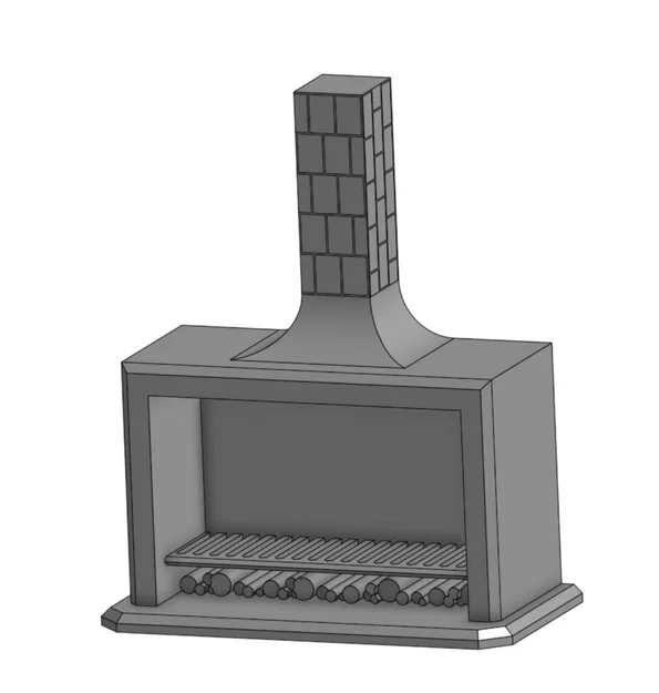 Mô hình lò sưởi 3D (TTRPG Fireplace) cho bàn cờ chiến thuật - Image 4