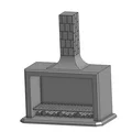 Mô hình lò sưởi 3D (TTRPG Fireplace) cho bàn cờ chiến thuật - Thumbnail 4