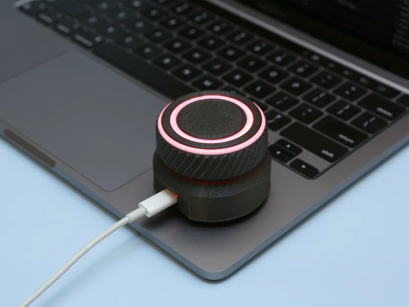 USB Media Dial – Núm vặn điều khiển media USB HID - Image 1