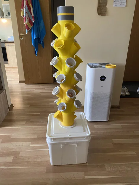 Ngàm gắn nắp tùy chỉnh cho Modular Hydroponic Tower Garden - Image 3