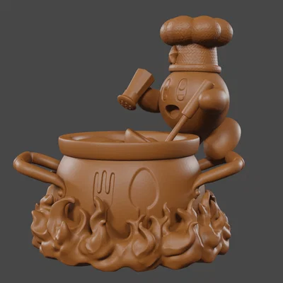 Kirby lấy cảm hứng: Cook Kirby – mô hình mini Tabletop DnD