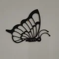 Mô hình nghệ thuật 2D hình cánh bướm trang trí tường độc đáo - Thumbnail 1