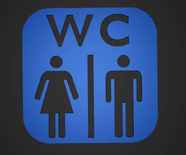 Template stencil WC - Image 1