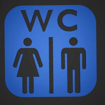 Template stencil WC