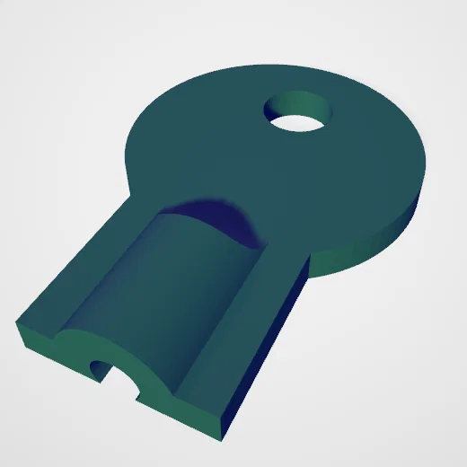 Chìa khóa tủ điện Rittal (Rittal key) - File in 3D bền bỉ - Image 1