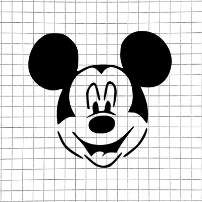 Khuôn vẽ hình chuột Mickey (Mickey Mouse Stencil) in 3D cho bé