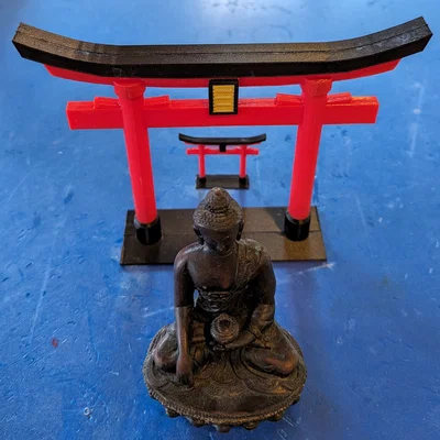 Mô hình Cổng Torii Nhật Bản - File in 3D trang trí để bàn đẹp mắt