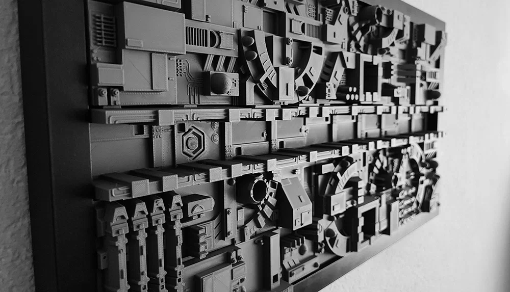 Star Wars Death Star Trench Run cho khung hình IKEA RÖDALM - Image 1