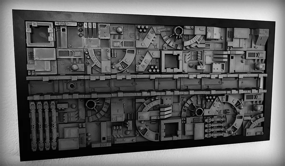 Star Wars Death Star Trench Run cho khung hình IKEA RÖDALM - Image 2
