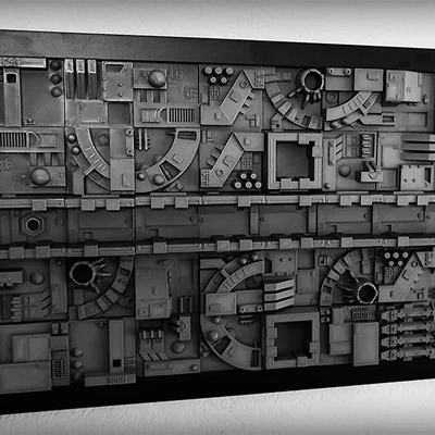 Star Wars Death Star Trench Run cho khung hình IKEA RÖDALM