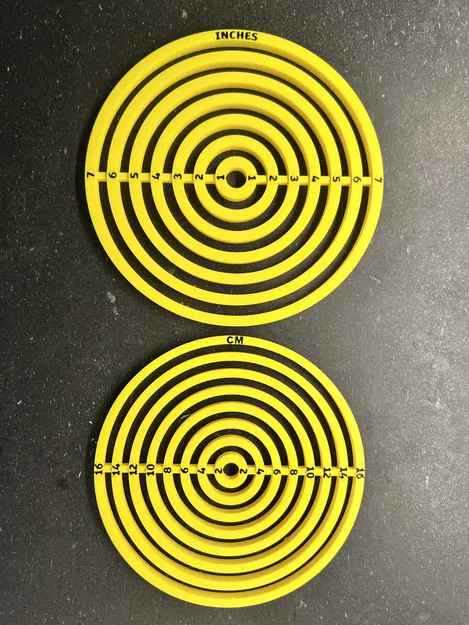 Bộ Khuôn Tròn Cỡ Lớn (Inch & cm) – Large Circle Templates - Image 1