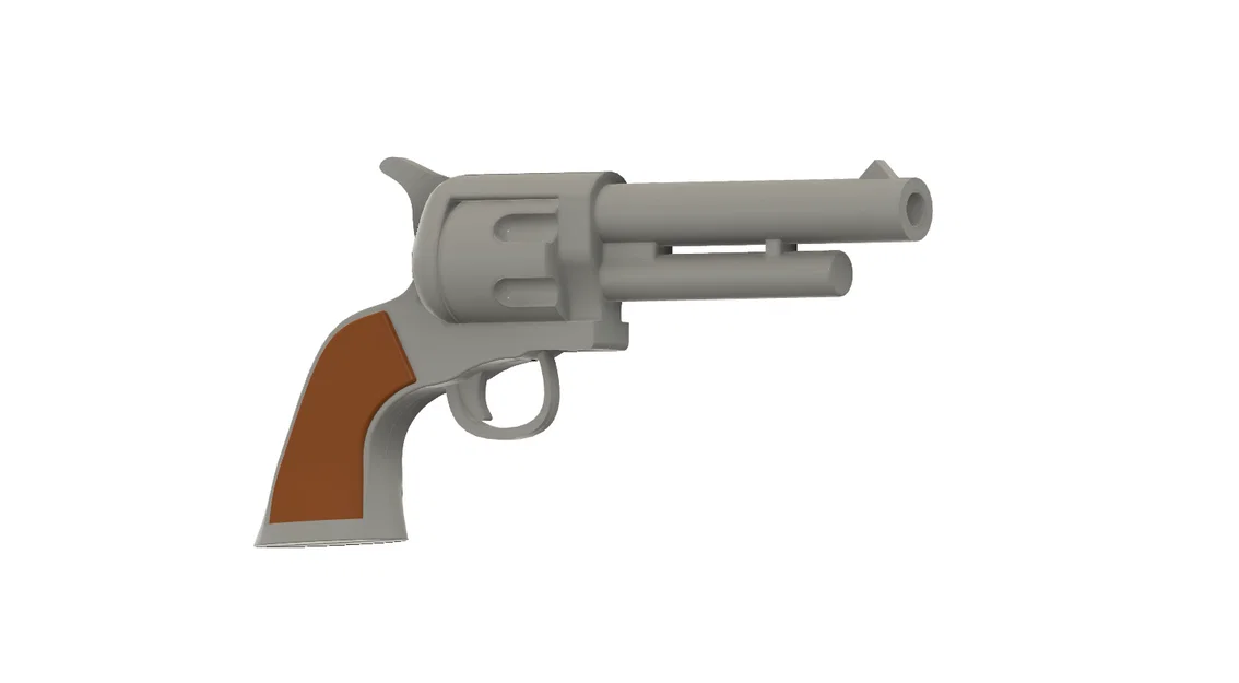 Mô hình súng lục Revolver đồ chơi in 3D cực dễ cho bé và Cosplay - Image 1