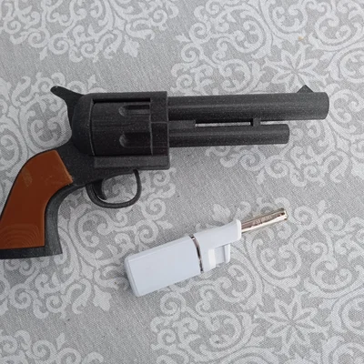 Mô hình súng lục Revolver đồ chơi in 3D cực dễ cho bé và Cosplay