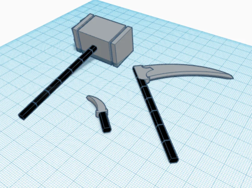 Bộ phụ kiện vũ khí cận chiến (melee weapon pack) cho Dummy 13 - Image 1
