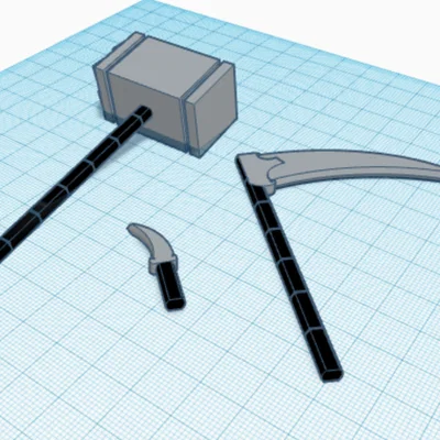Bộ phụ kiện vũ khí cận chiến (melee weapon pack) cho Dummy 13