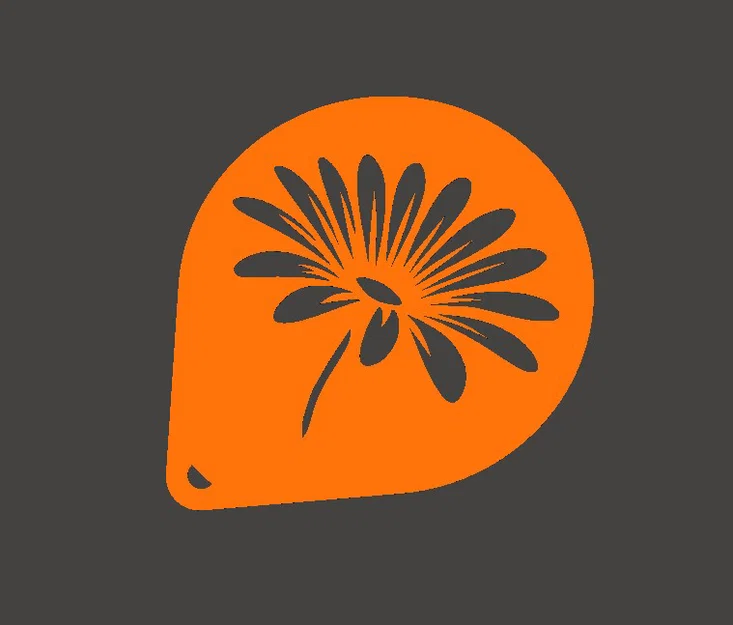 Stencil hoa cúc Margherita cho nghệ thuật/pyrography (Daisy) 150mm - Image 1