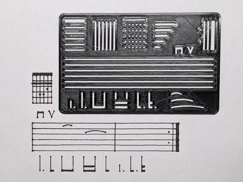 Thẻ Template Chord và Tab (cỡ thẻ tín dụng) - Image 1