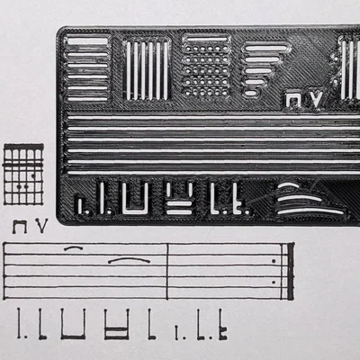 Thẻ Template Chord và Tab (cỡ thẻ tín dụng)