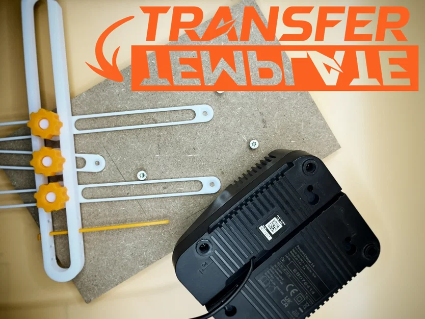 Transfer Template – Mẫu chuyển dấu khoảng cách lỗ treo tường - Image 1