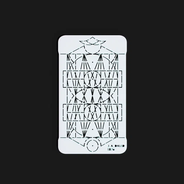 Stencil chữ – Plaque Découpée Universelle (PDU) 1876 - Image 1