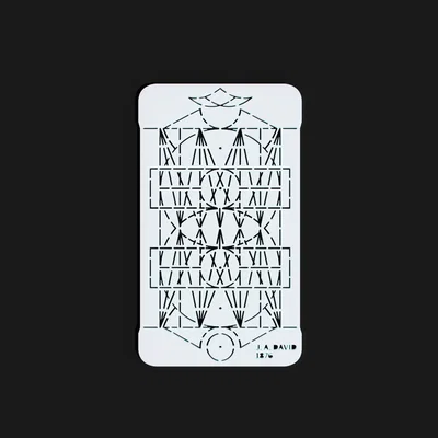 Stencil chữ – Plaque Découpée Universelle (PDU) 1876