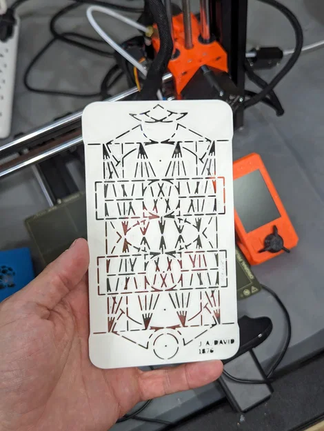 Stencil chữ – Plaque Découpée Universelle (PDU) 1876 - Image 2