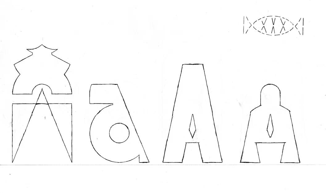 Stencil chữ – Plaque Découpée Universelle (PDU) 1876 - Image 7