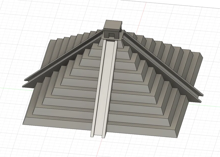 Mô hình 3D đền Chichen Itza cổ đại (tỷ lệ 1:200) - Image 1