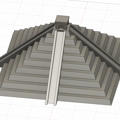 Mô hình 3D đền Chichen Itza cổ đại (tỷ lệ 1:200)