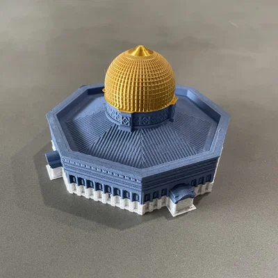 Mô hình 3D Dome of the Rock kiến trúc lịch sử tinh xảo