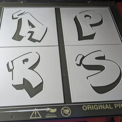 27 Stencil Chữ Graffiti (A–Z + Ñ)