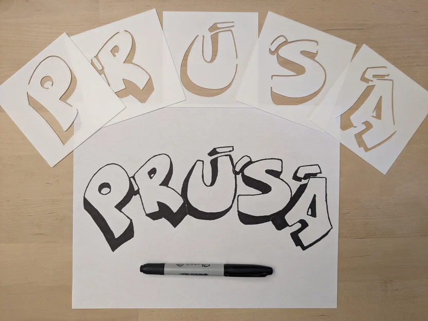 27 Stencil Chữ Graffiti (A–Z + Ñ) - Image 4