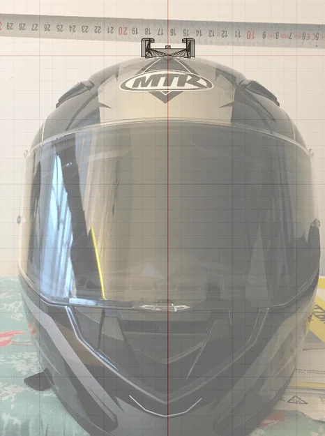 Ngàm gắn GoPro cho mũ bảo hiểm MTR S-13 in 3D chắc chắn - Image 4